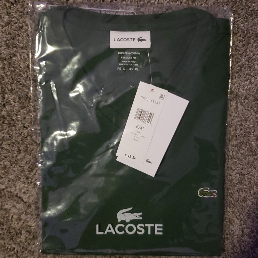 Lacoste vee neck tee-shirt short sleeve
